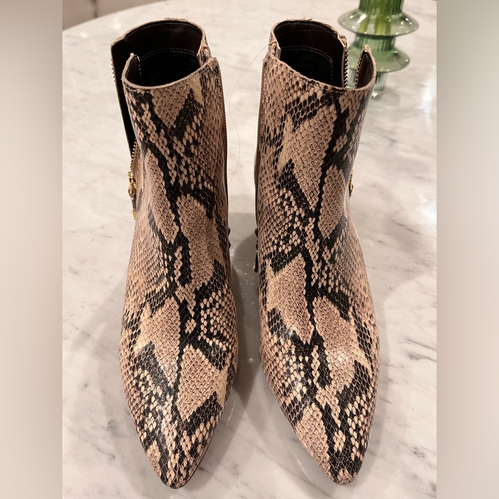 Cole Haan Snake Booties Size 8